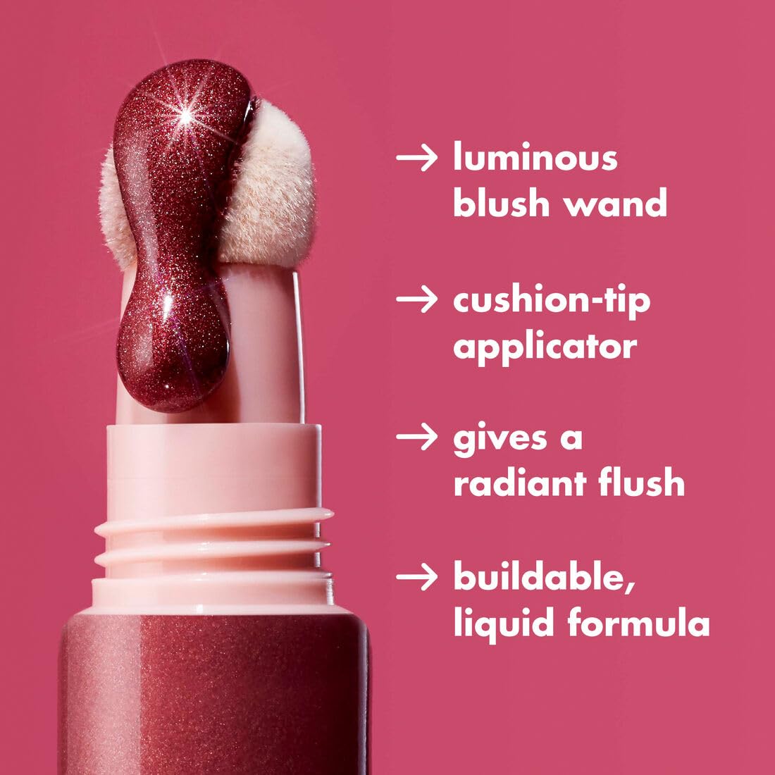 E.l.f. Halo Glow Blush packaging and 10 milliliters component detailed view