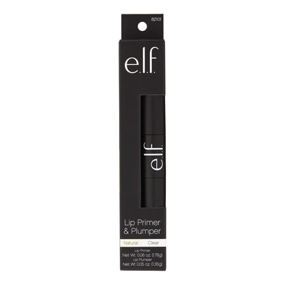 e.l.f. Lip Primer and Plumper packaging and applicator