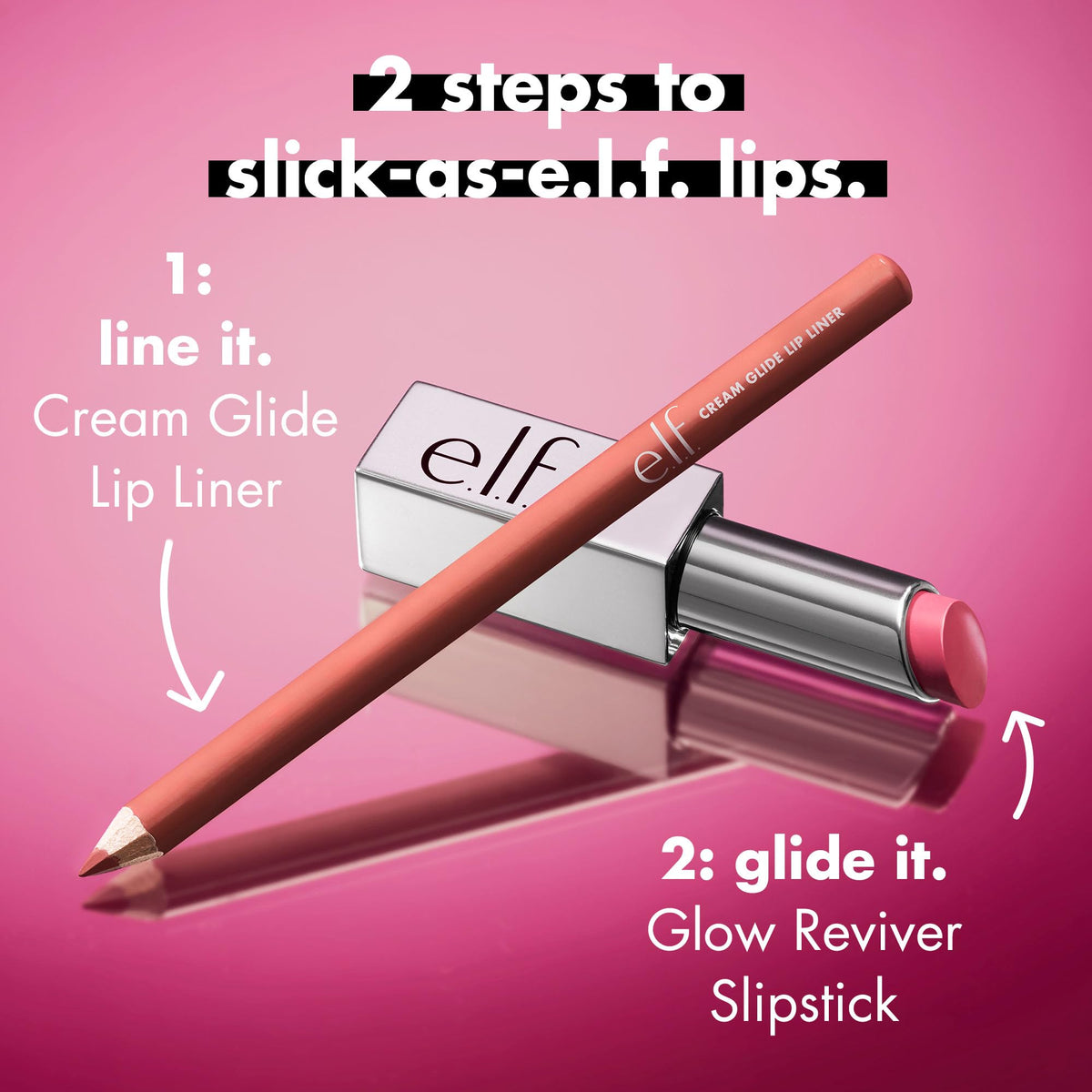 E.l.f. Glow Reviver Slipstick lifestyle application shot