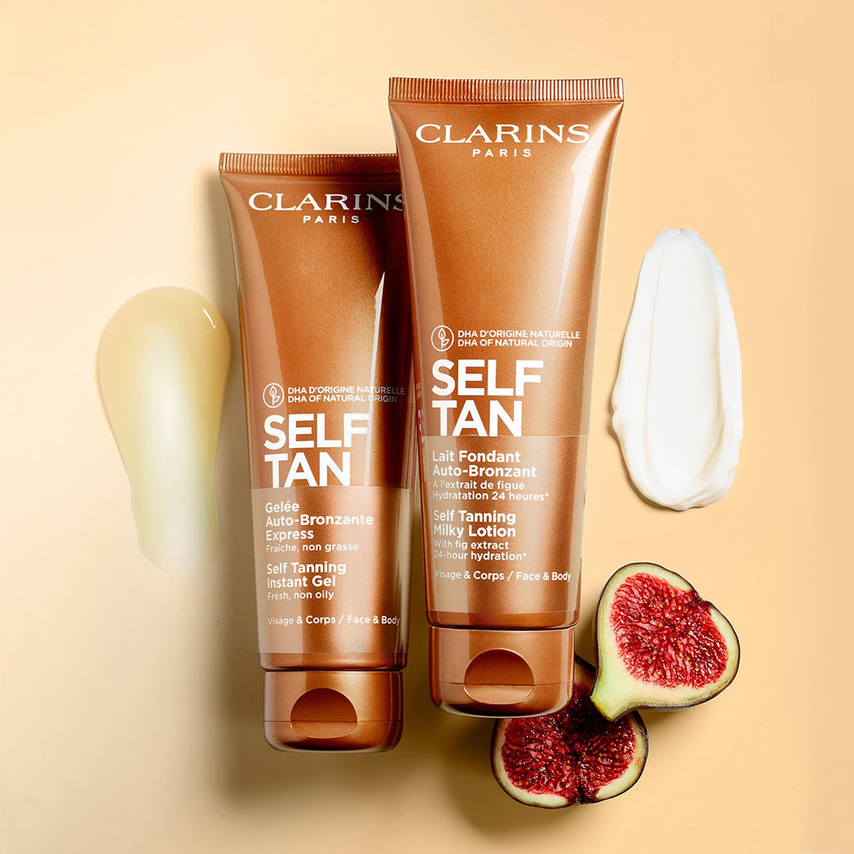 Clarins self tanning milky lotion lifestyle shot