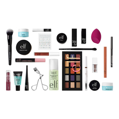 e.l.f. Cosmetics 24 Day Holiday countdown set doors closed ready for unboxing.
