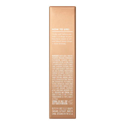 E.l.f. Skin Bronzing Drops Mini size reference
