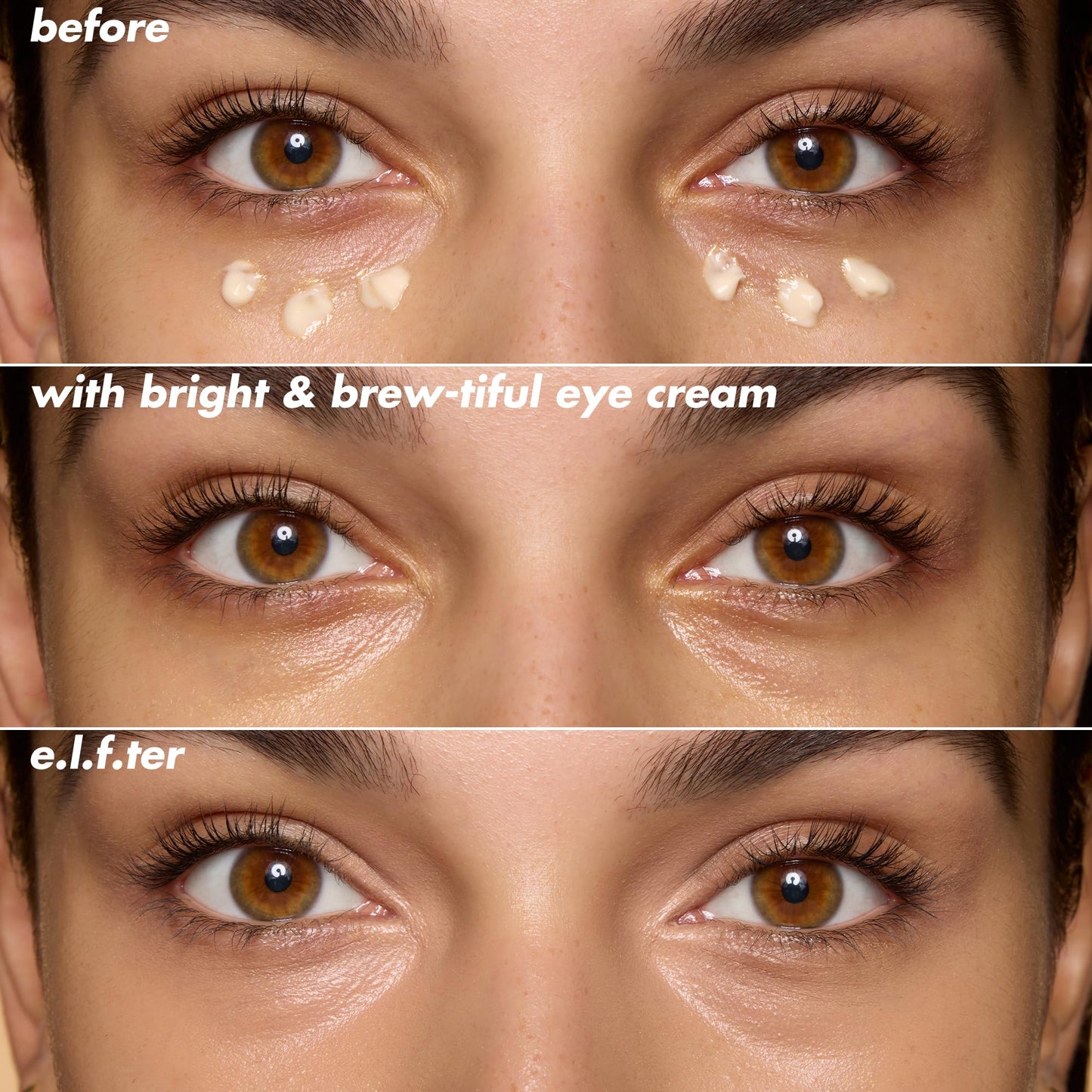 Vegan and cruelty-free hydrating eye treatment for tired morning eyes