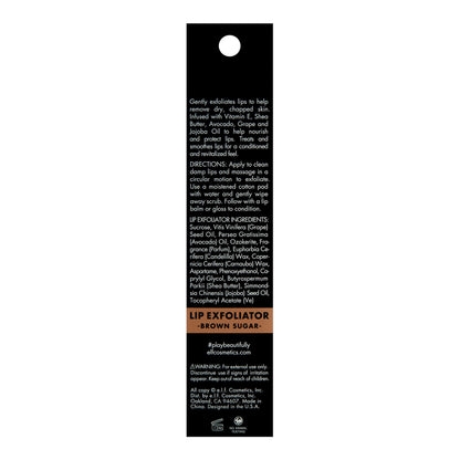 Authentic E.l.f. USA import lip exfoliator product flat lay