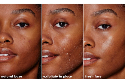 E.l.f. Skin Gentle Peeling Exfoliant being applied to hand