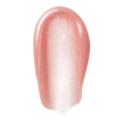 Glossy finish result of E.l.f. Piggy Bank lip oil