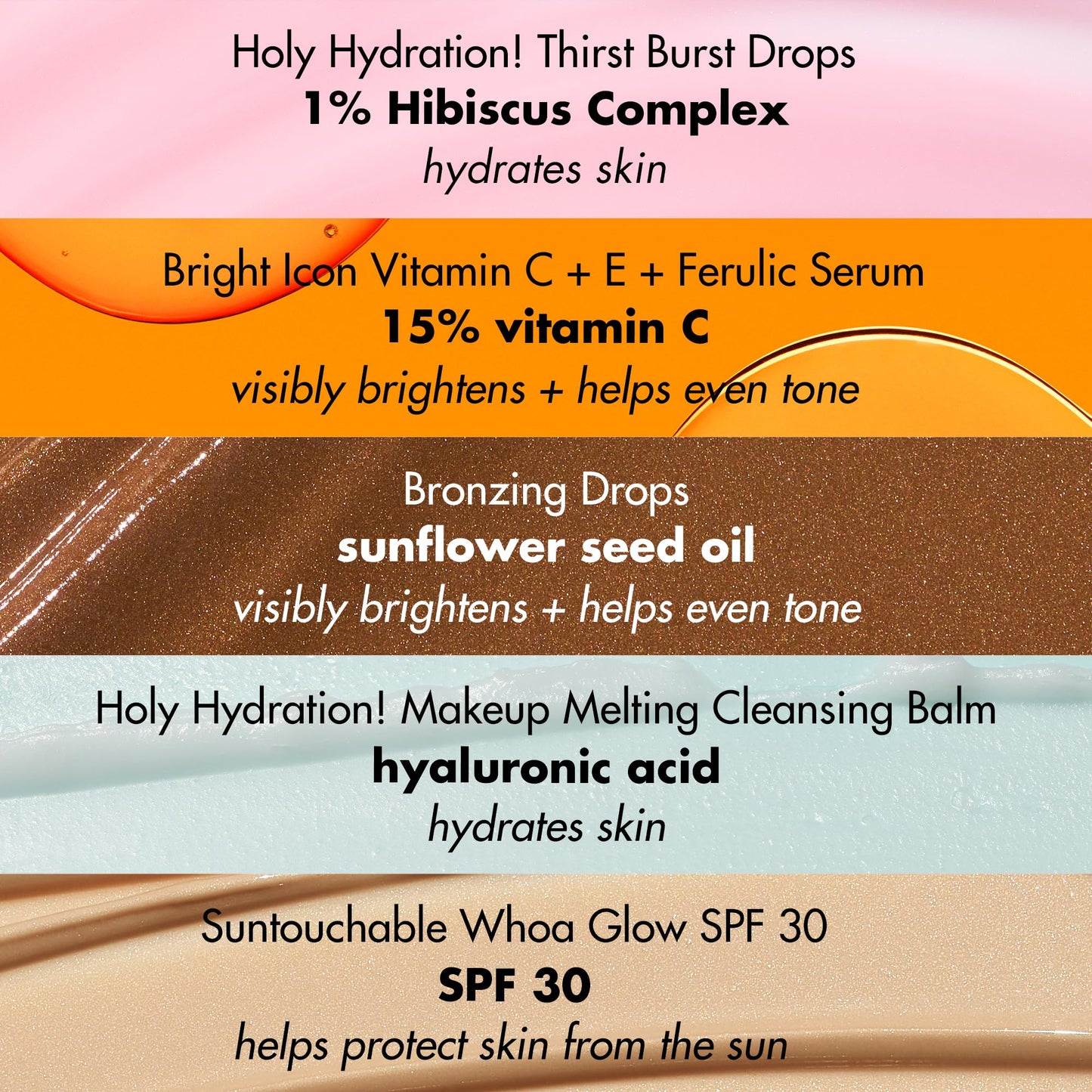e.l.f. SKIN Bright Icon Vitamin C plus E plus Ferulic Serum bottle showcasing brightening benefits.