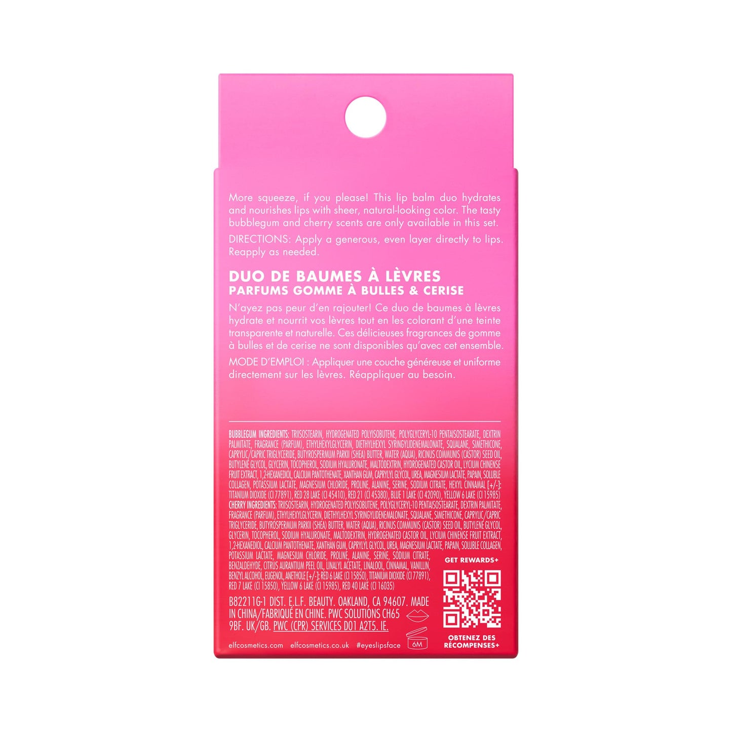 Vegan and cruelty-free E.l.f. lip balm duo