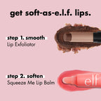 E.l.f. Squeeze Me Lip Balm squeezed out showing glossy texture