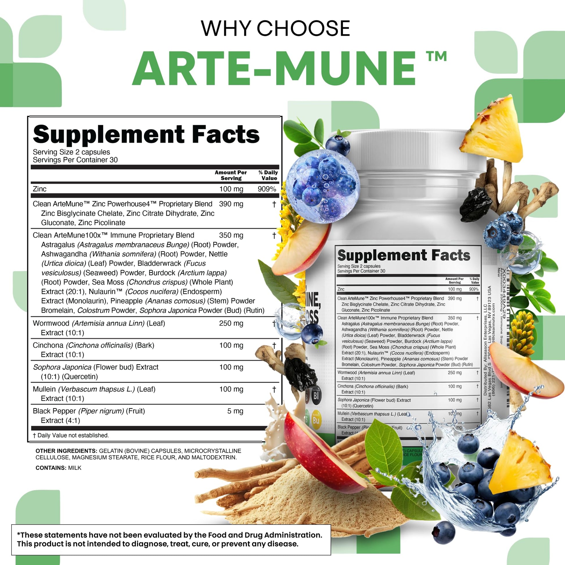 Authentic USA imported premium lung health supplement capsule count