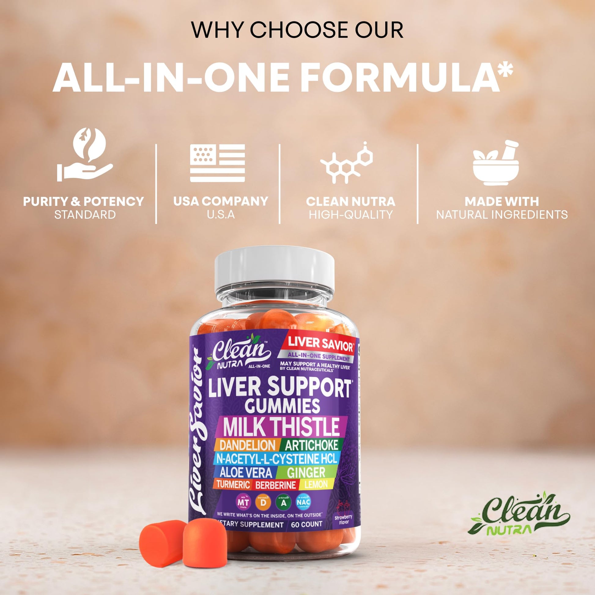Clean Nutraceuticals premium authentic antioxidant formula container presentation