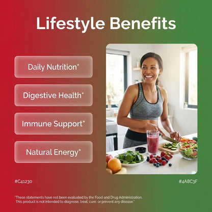 Clean Nutraceuticals Phyto-Fuel dietary supplement back label displaying comprehensive reds and greens whole food ingredients