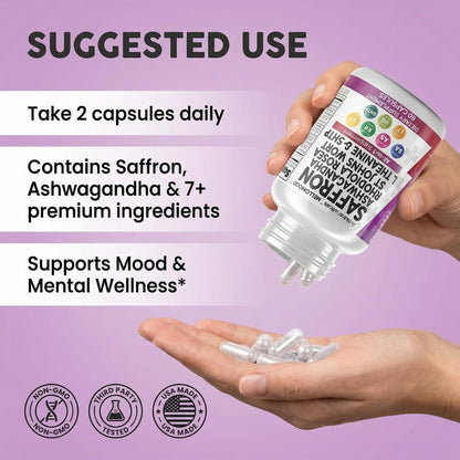 Premium Clean Nutraceuticals mood support supplement packaging featuring L-theanine and rhodiola rosea extract.