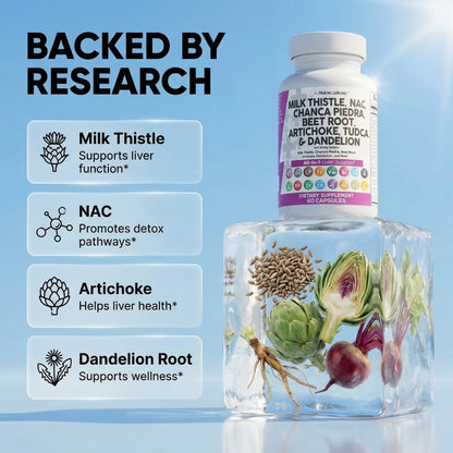 Authentic imported USA liver support supplement with milk thistle NAC and TUDCA