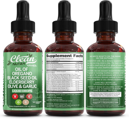 Clean Nutraceuticals Botaniguard liquid drops dietary ingredients breakdown
