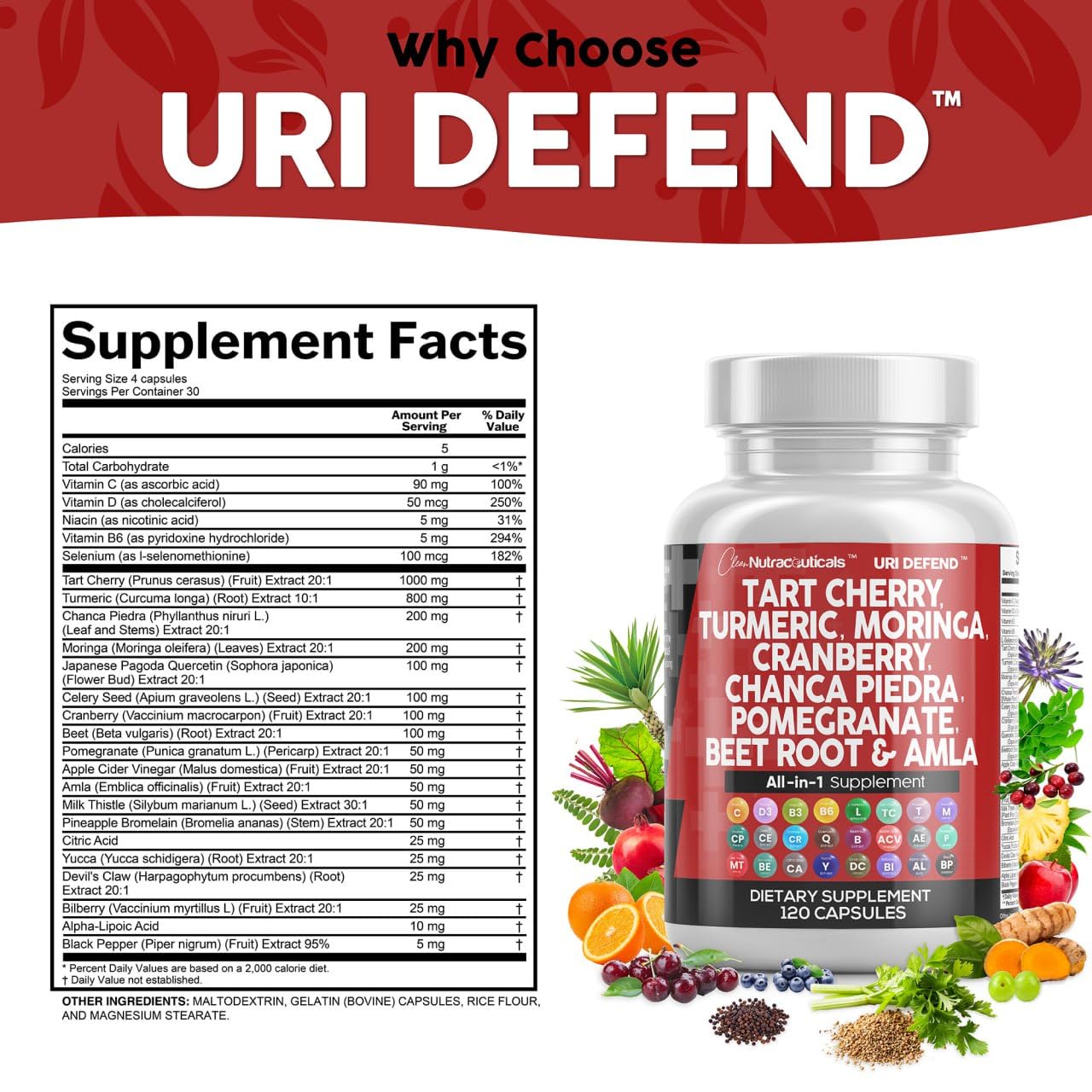 Close-up of Clean Nutraceuticals supplement details focusing on the advanced absorption formula with black pepper.