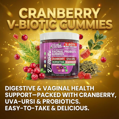 Clean Nutra Vbiotic Vaginal Probiotic ingredient highlights