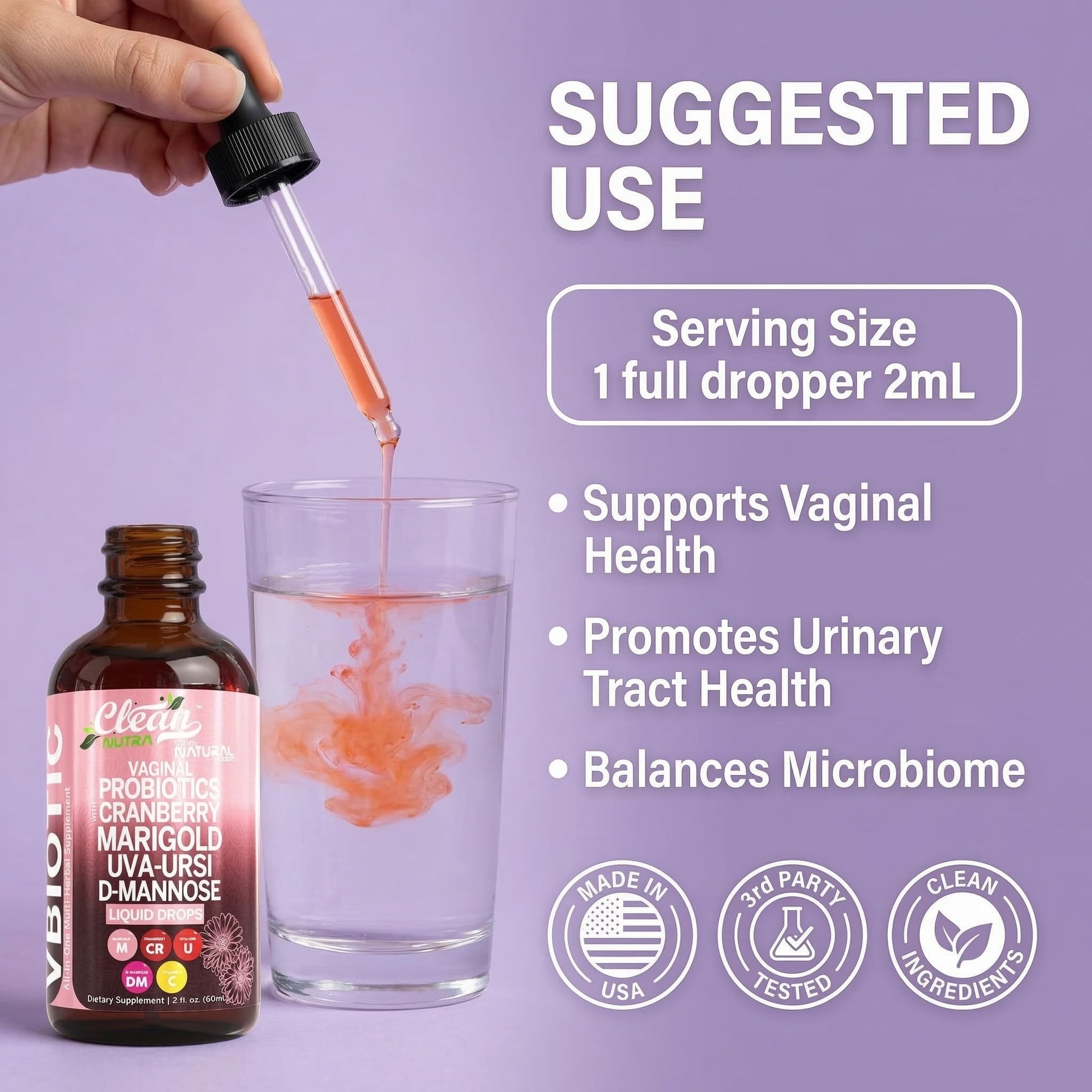 Clean Nutra VBiotic Liquid Drops Premium Formula