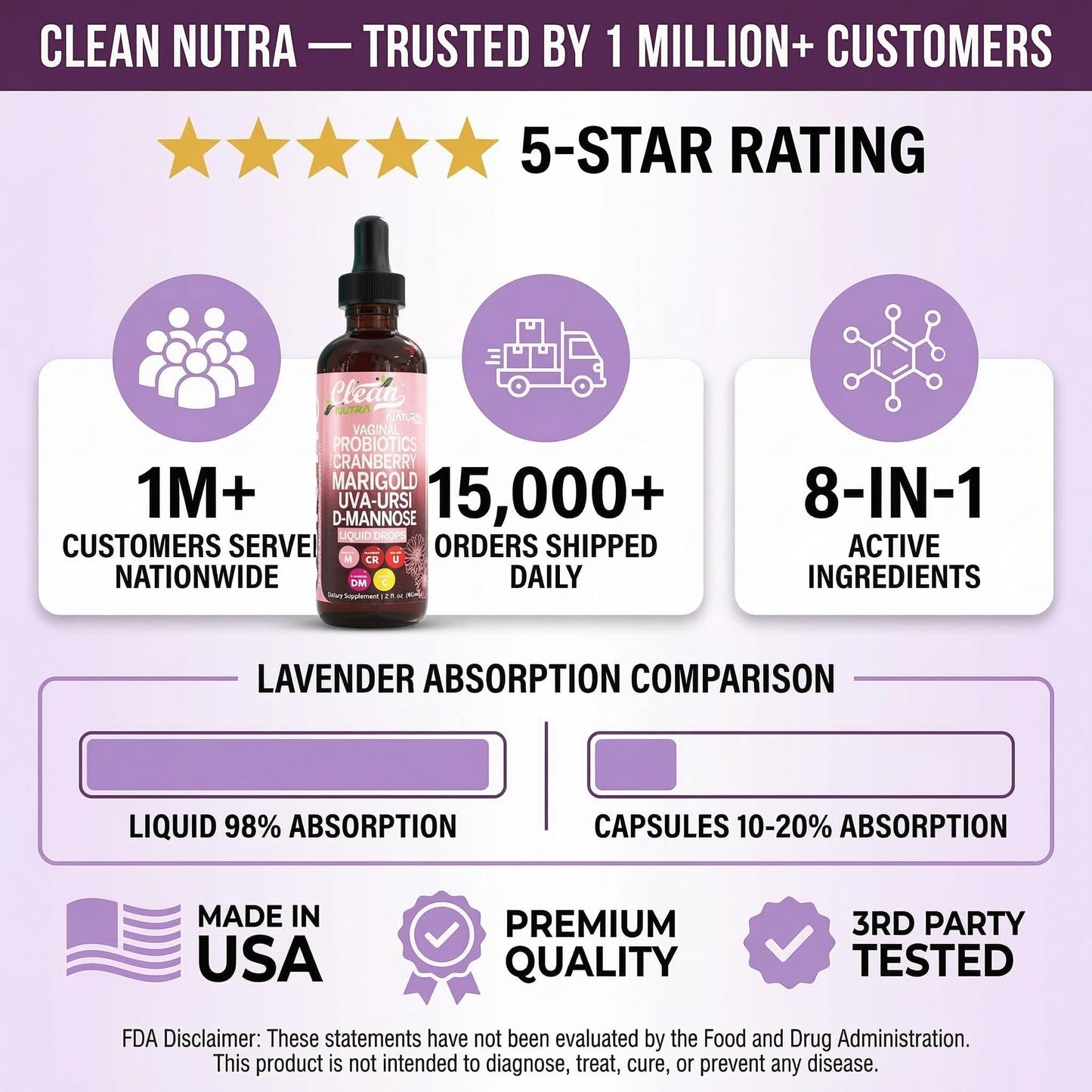 Clean Nutra VBiotic Liquid Drops Lifestyle Image