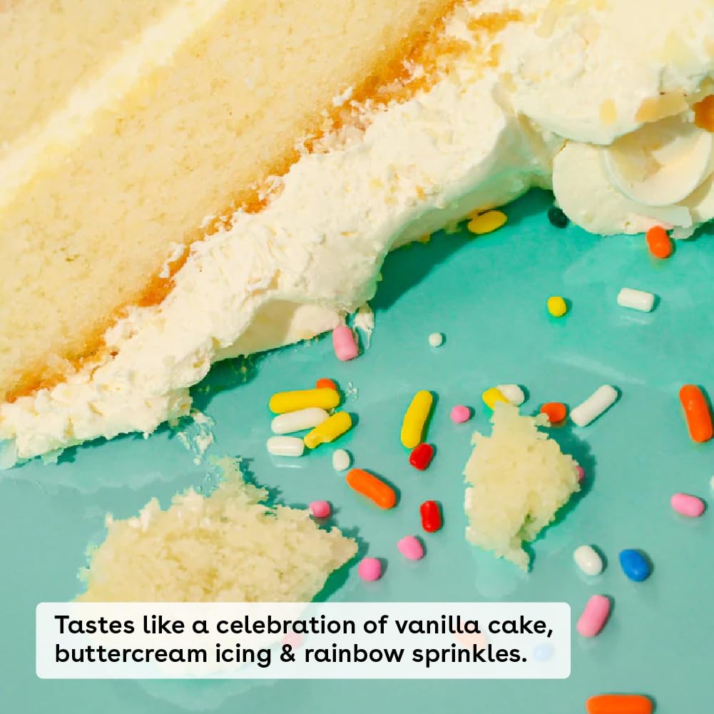 Eos Birthday Cake lip balm stick packaging detail