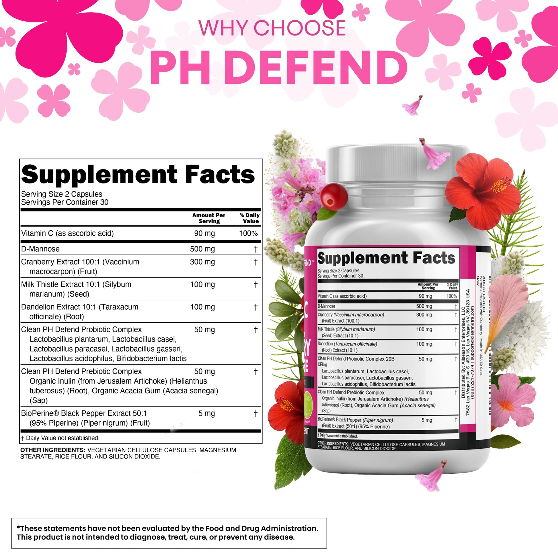 Clean Nutraceuticals Vaginal Probiotics Authentic USA Import Bottle