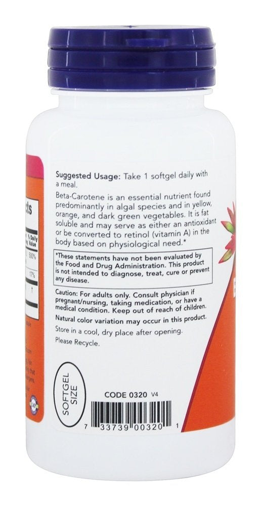 Authentic USA imported NOW Foods pro vitamin A antioxidant dietary softgels