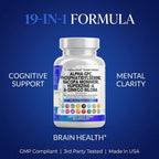 Clean Nutraceuticals Cogni Defend bottle displaying memory and focus blend benefits clearly.