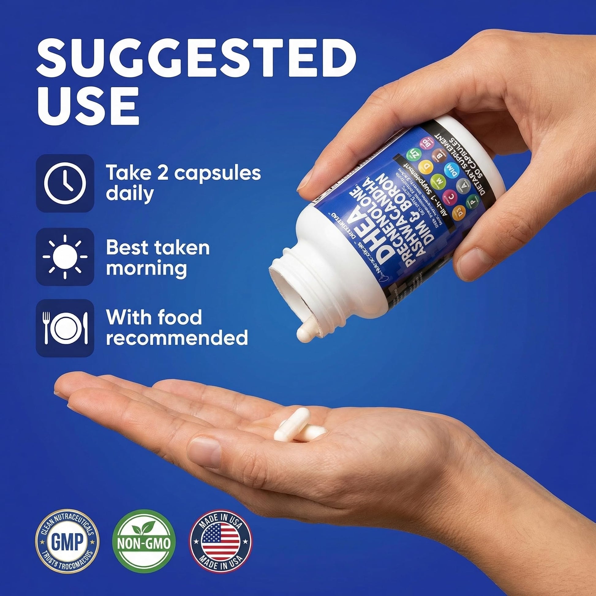 USA sourced hormone health capsules by Clean Nutraceuticals
