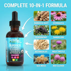 Clean Nutra lymphatic support drops ingredient label