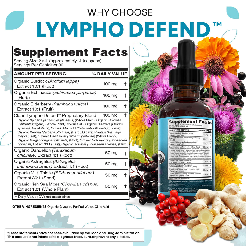 Burdock root and elderberry lymphatic support supplement