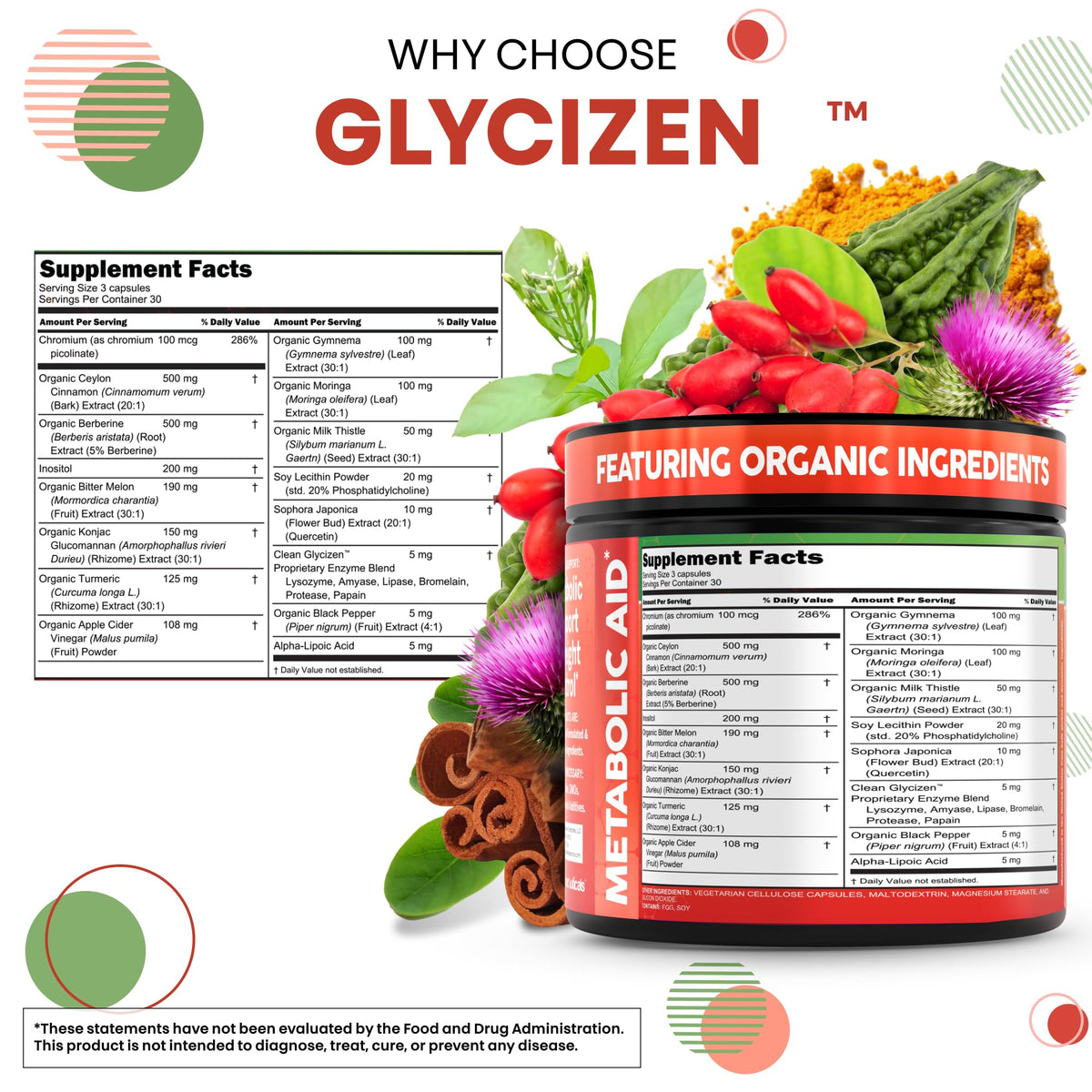 Top view of Clean Nutraceuticals 90 count bottle