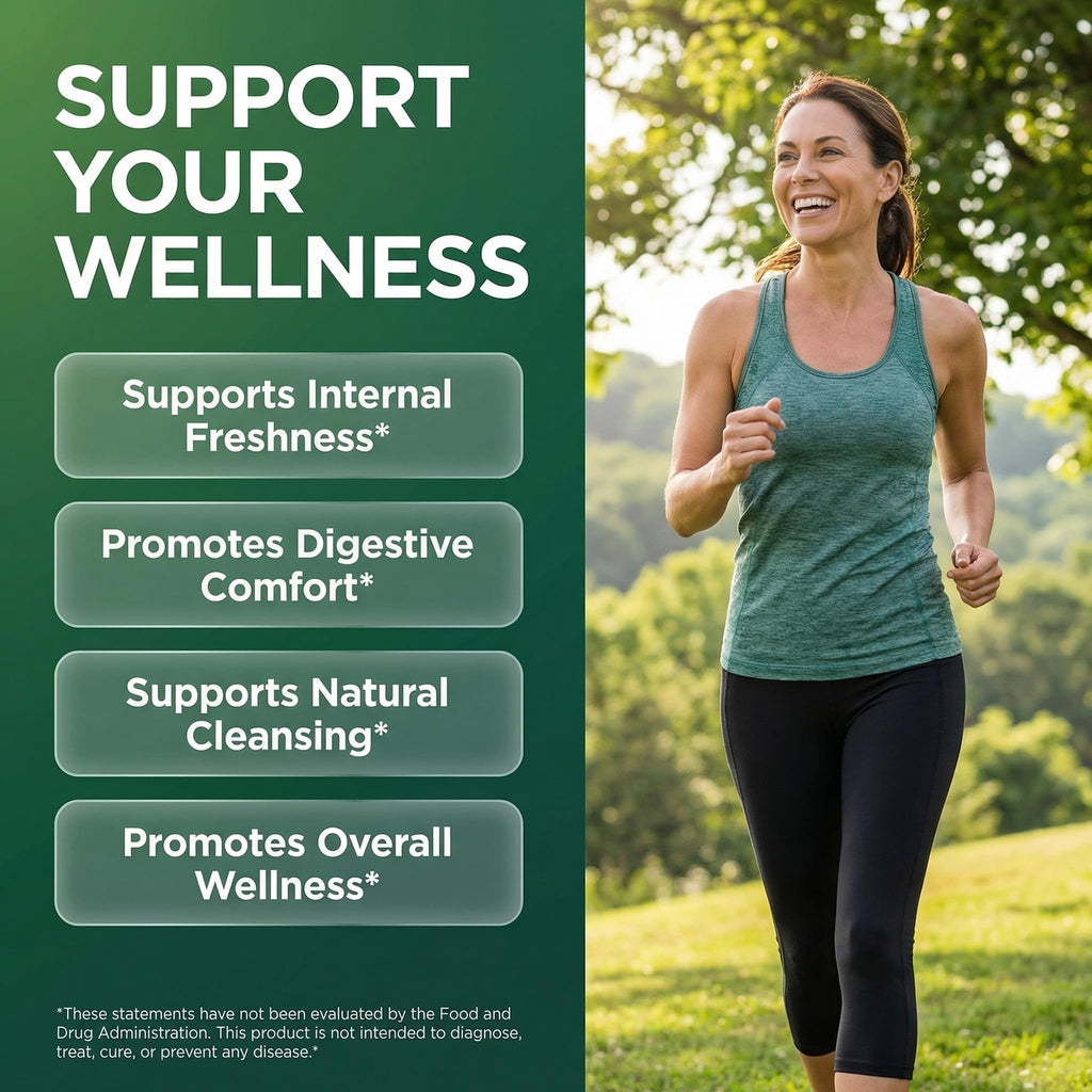 Clean Nutra chlorophyll greens supplement capsules label highlighting sea moss and ashwagandha
