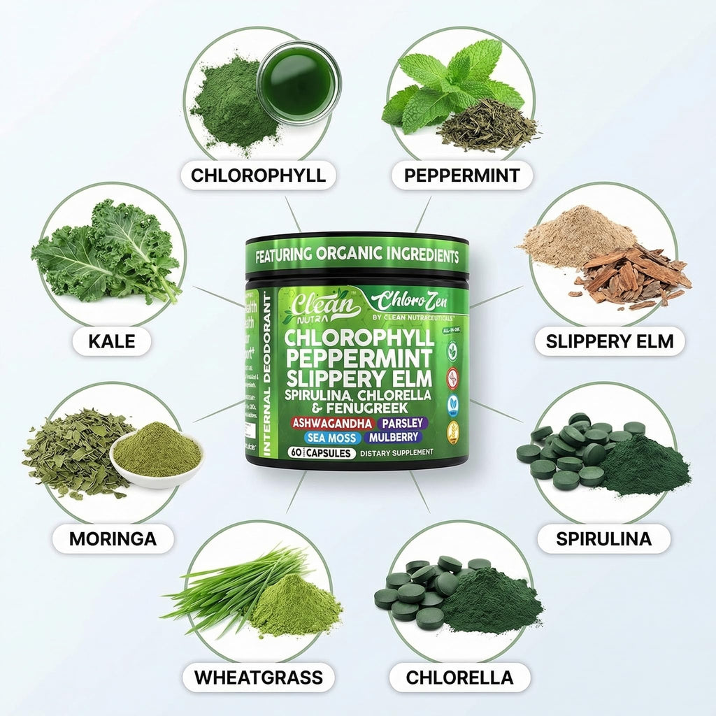 Clean Nutraceuticals PhytoFresh blend capsule supplement for bad breath and body odor control