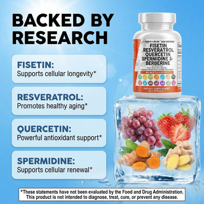 Side view of Clean Nutraceuticals Age Defend dietary supplement container highlighting USA manufacturing
