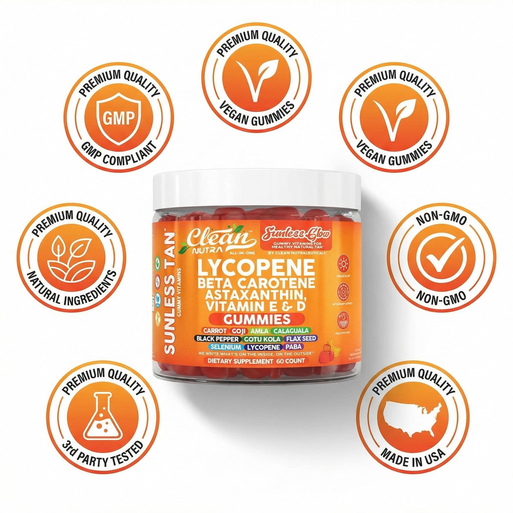 Clean Nutraceuticals Sunless Glow strawberry banana flavor container back view
