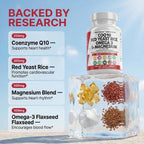 Clean Nutraceuticals heart health capsules ingredients list closeup