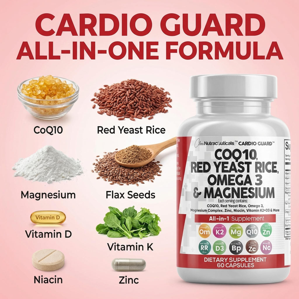 Clean Nutraceuticals CardioGuard dietary supplement container side angle
