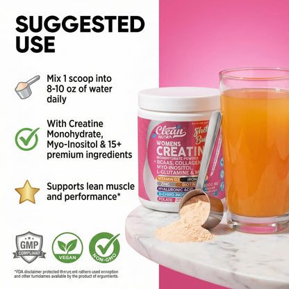 Clean Nutra Shelf Builder Creatine For Women Lifestyle