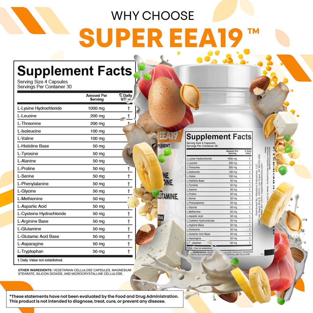 Clean Nutraceuticals amino acid blend supplement cap and seal