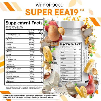Clean Nutraceuticals multi-amino acid formula containing L-Lysine and L-Leucine for muscle health
