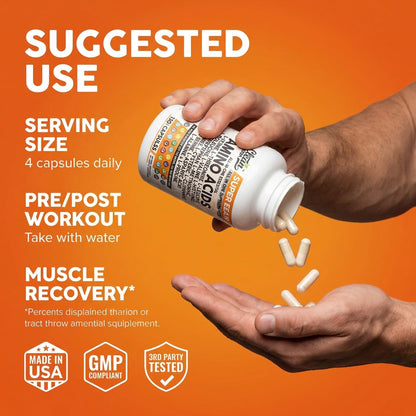 Imported Clean Nutraceuticals pre and post workout capsule bottle for active men and women