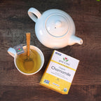 Non GMO certified NOW Foods real tea comfy chamomile wellness drink packaging