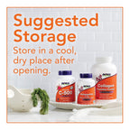 Close up of NOW Foods internal deodorizer capsules highlighting the 90 vegetable capsules packaging details.
