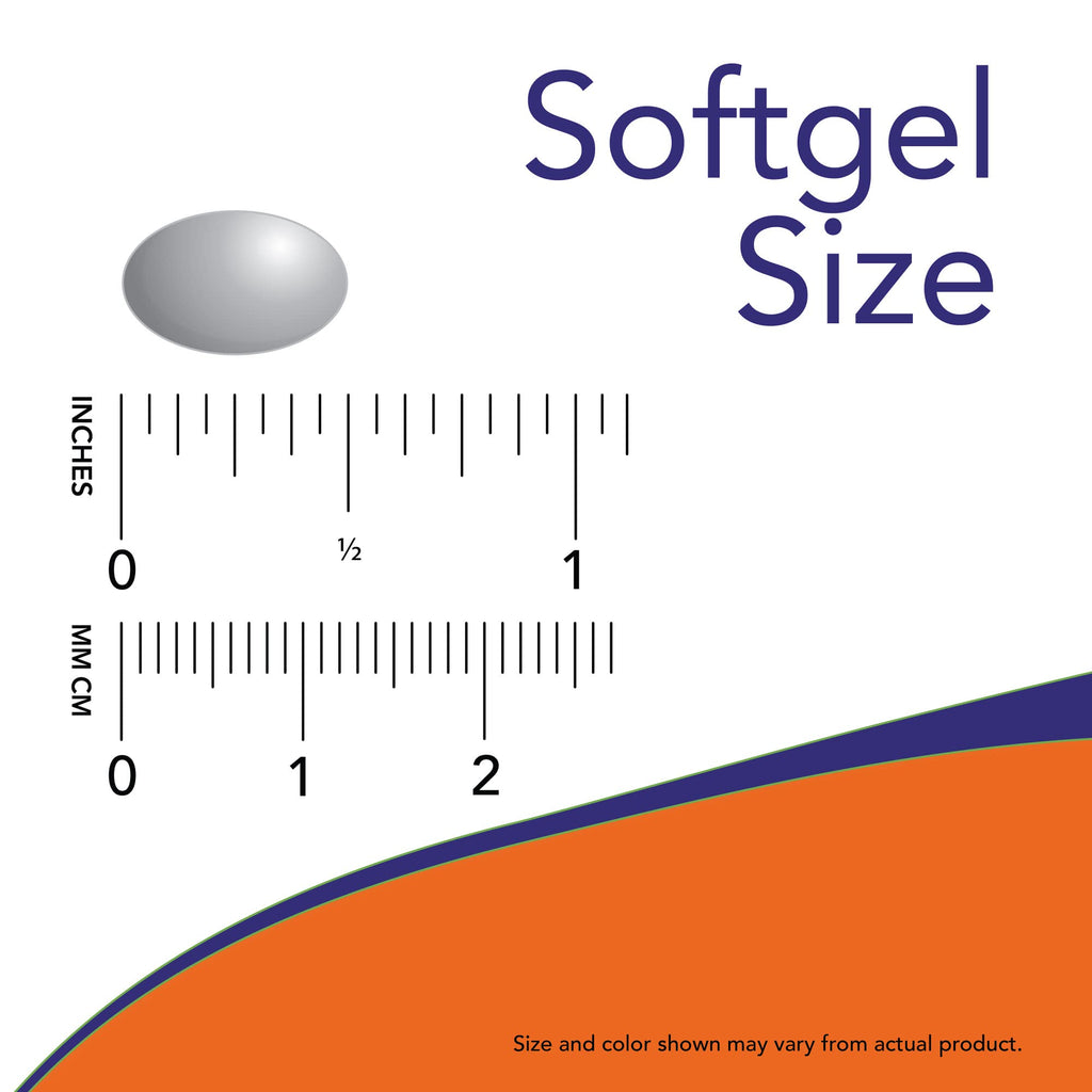 Now Foods Peppermint Gels bottle side profile