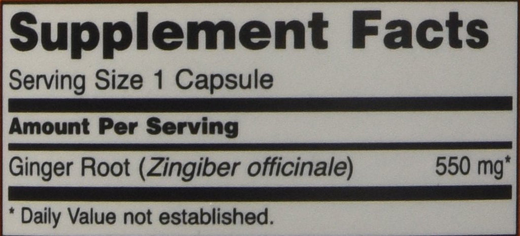 Two bottles of NOW Foods Ginger Root 550 Milligrams vegan capsules displaying product specifications and ingredients.