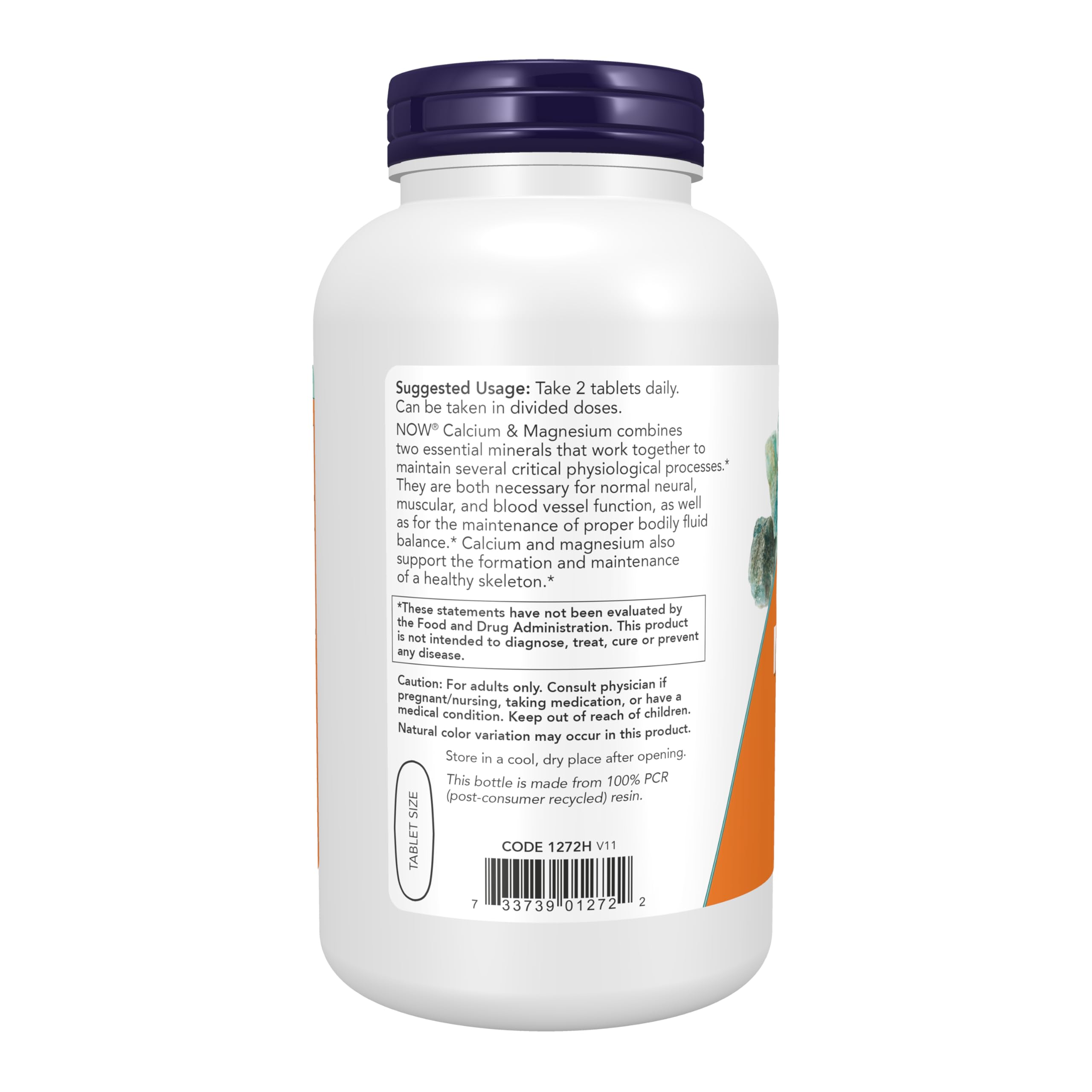 Authentic NOW Foods dietary supplement bottle with orange label for muscle support