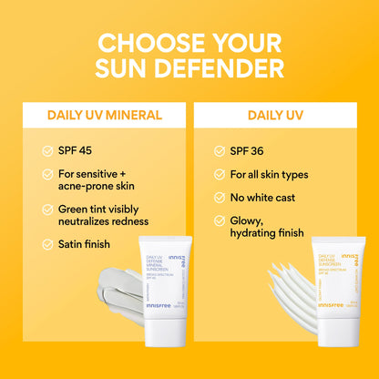 Lightweight non-greasy Korean sunscreen tube