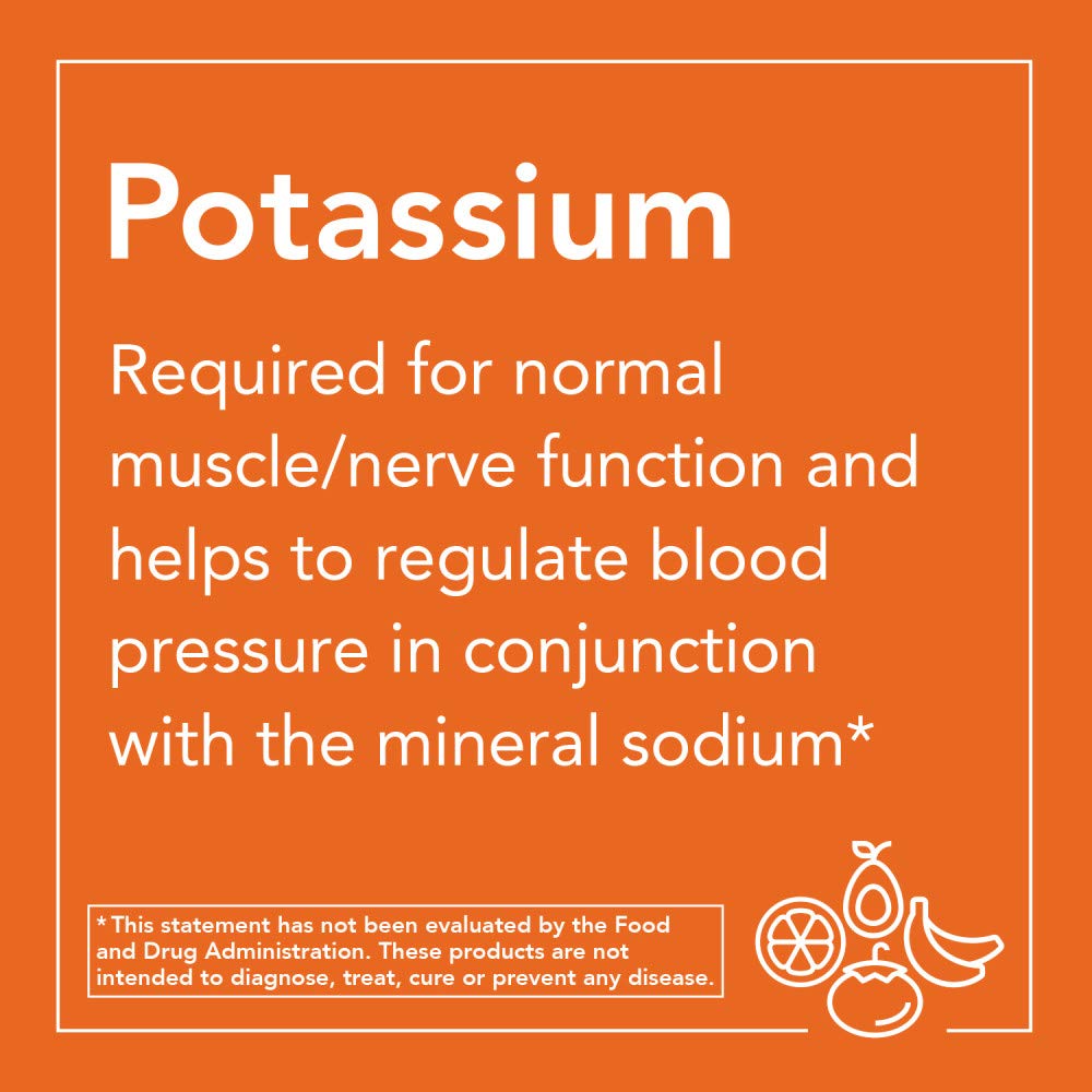 Now Foods Potassium Citrate bottle top and seal view