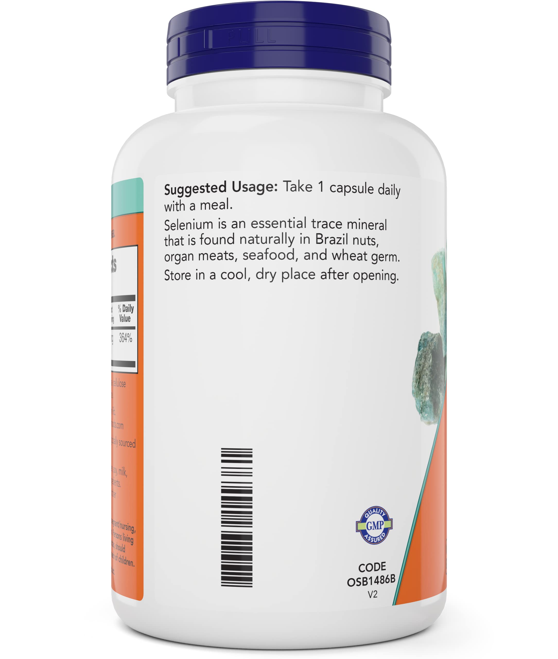 NOW Foods Selenium vegan capsules antioxidant supplement for thyroid health