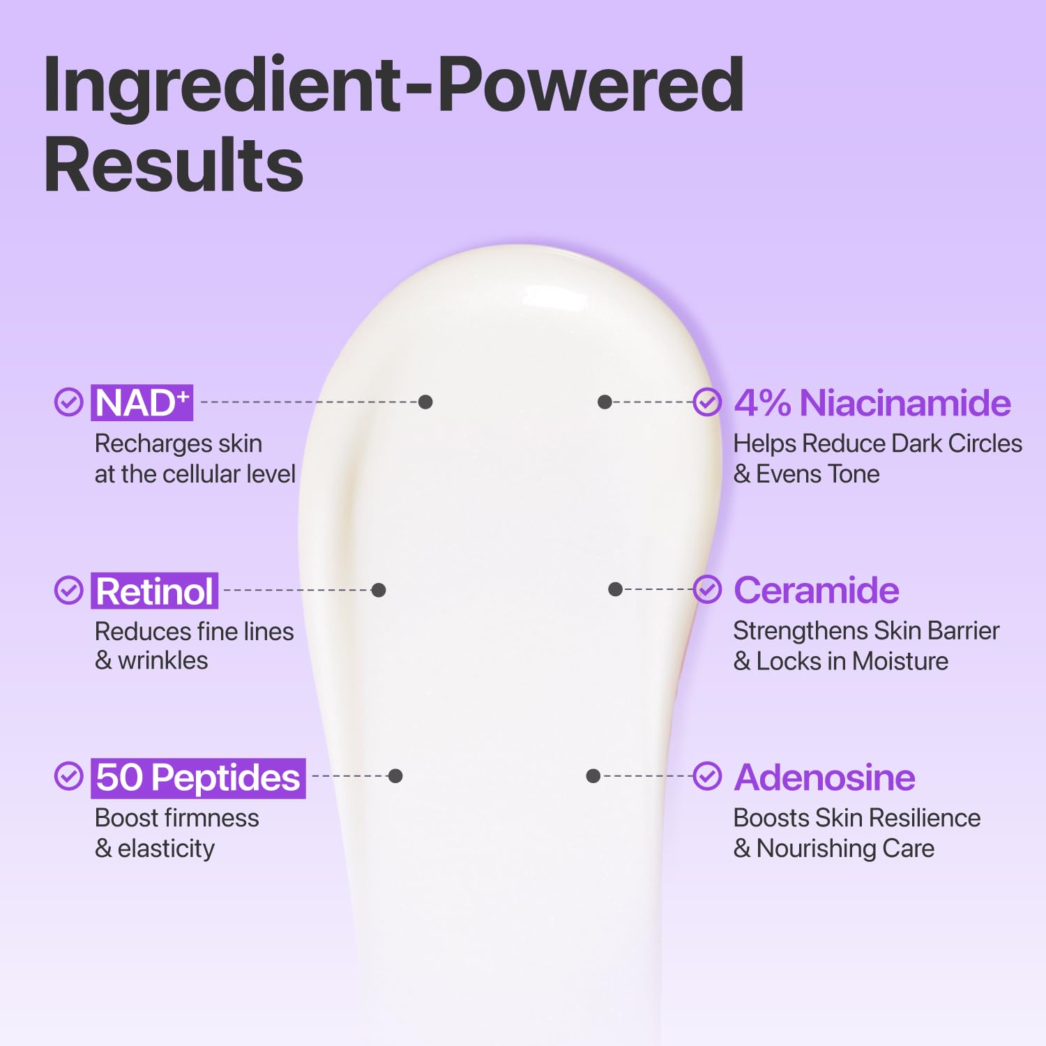 Numbuzin Number Nine Retinol Serum for dark circles and wrinkles side profile view